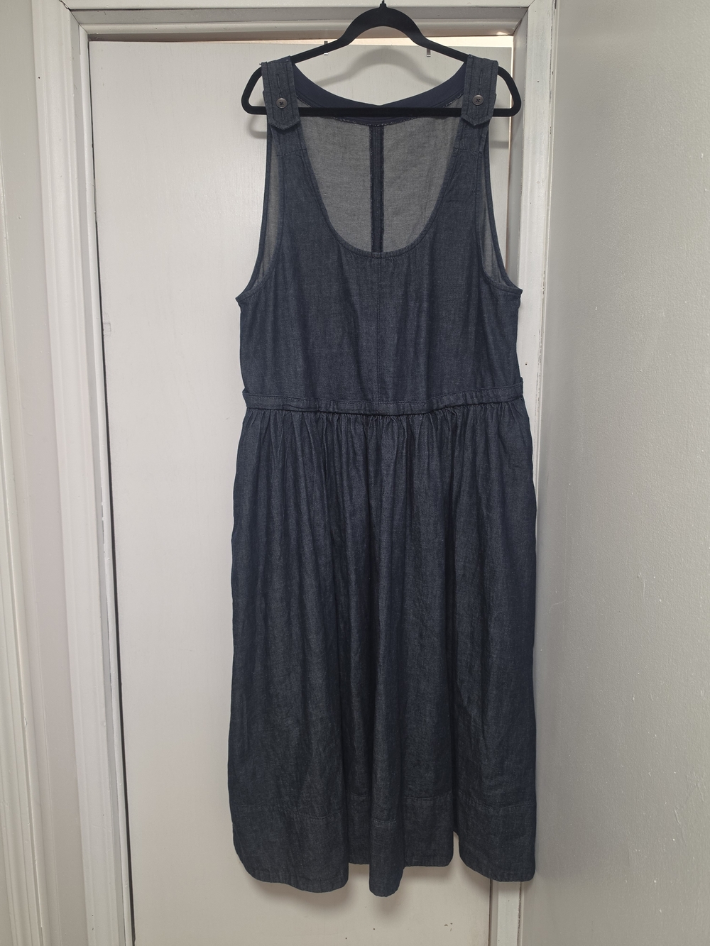 Free People Soraya Denim Dress Sz XL - Picture 5 of 11